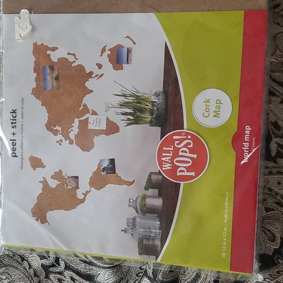 WallPops | Wall Decor | New Wallpops Cork World Map Peel Stick ...